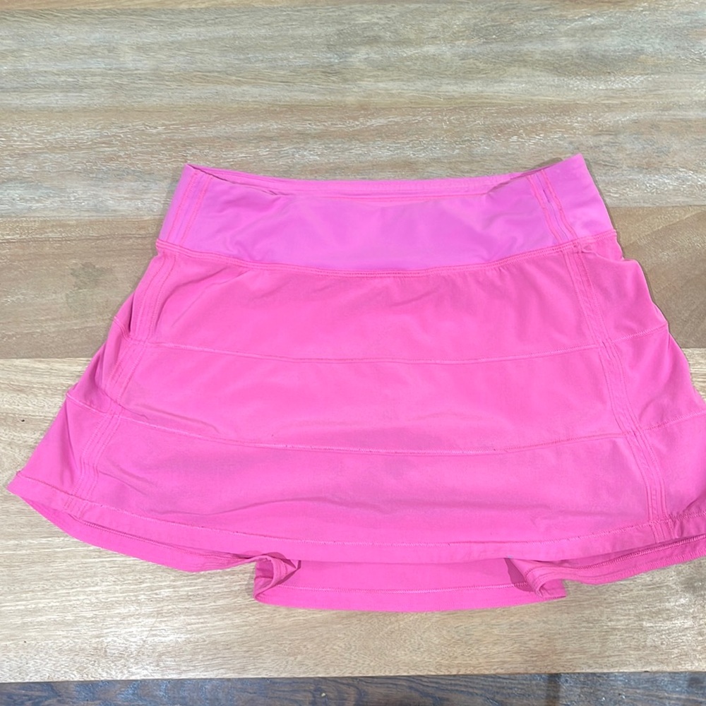 Lululemon Hot Pink Pace Rival Skirt